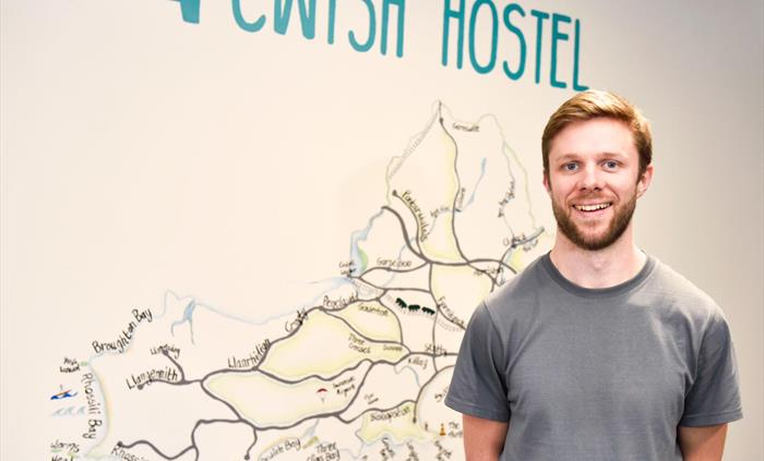 Cwtsh Hostel Map Gwyr a Abertawe